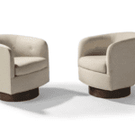 Thayer Coggin Roxy Would Swivel-Tilt Tub Chair - Luxury Furniture Mercato Interiors